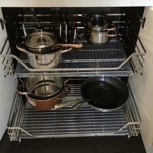 Kệ xoong nồi nan dẹt inox 304. XN700EU-304D